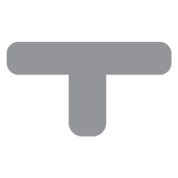 Ergomat DuraStripe Xtreme 7.5inx4.5inx1.5in Rounded Tfts Grey, 30PK DSX-TR7.5-GY-KIT - main